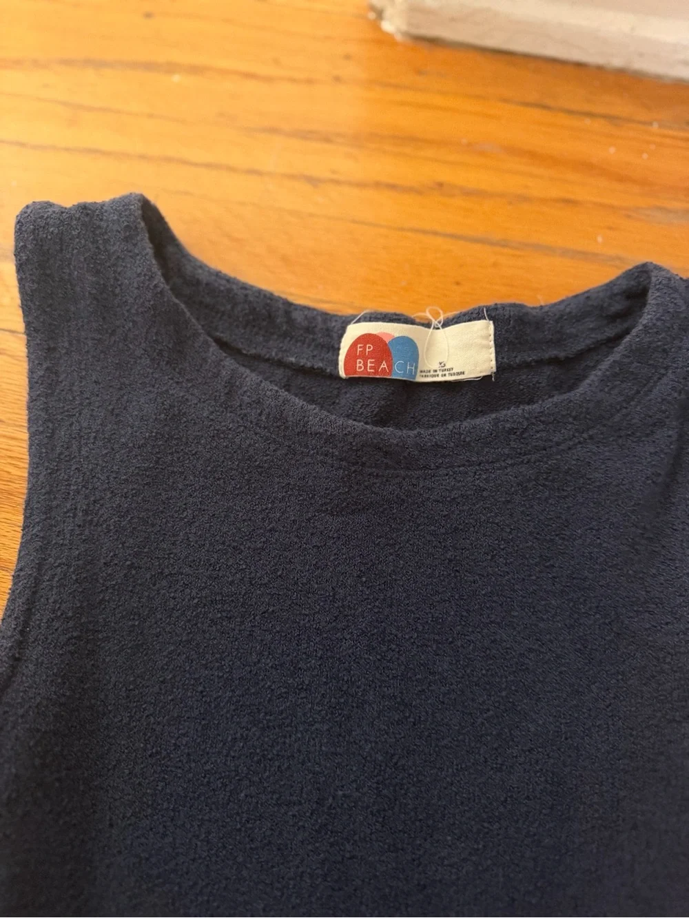 Navy Freepeople Terrycloth Dress